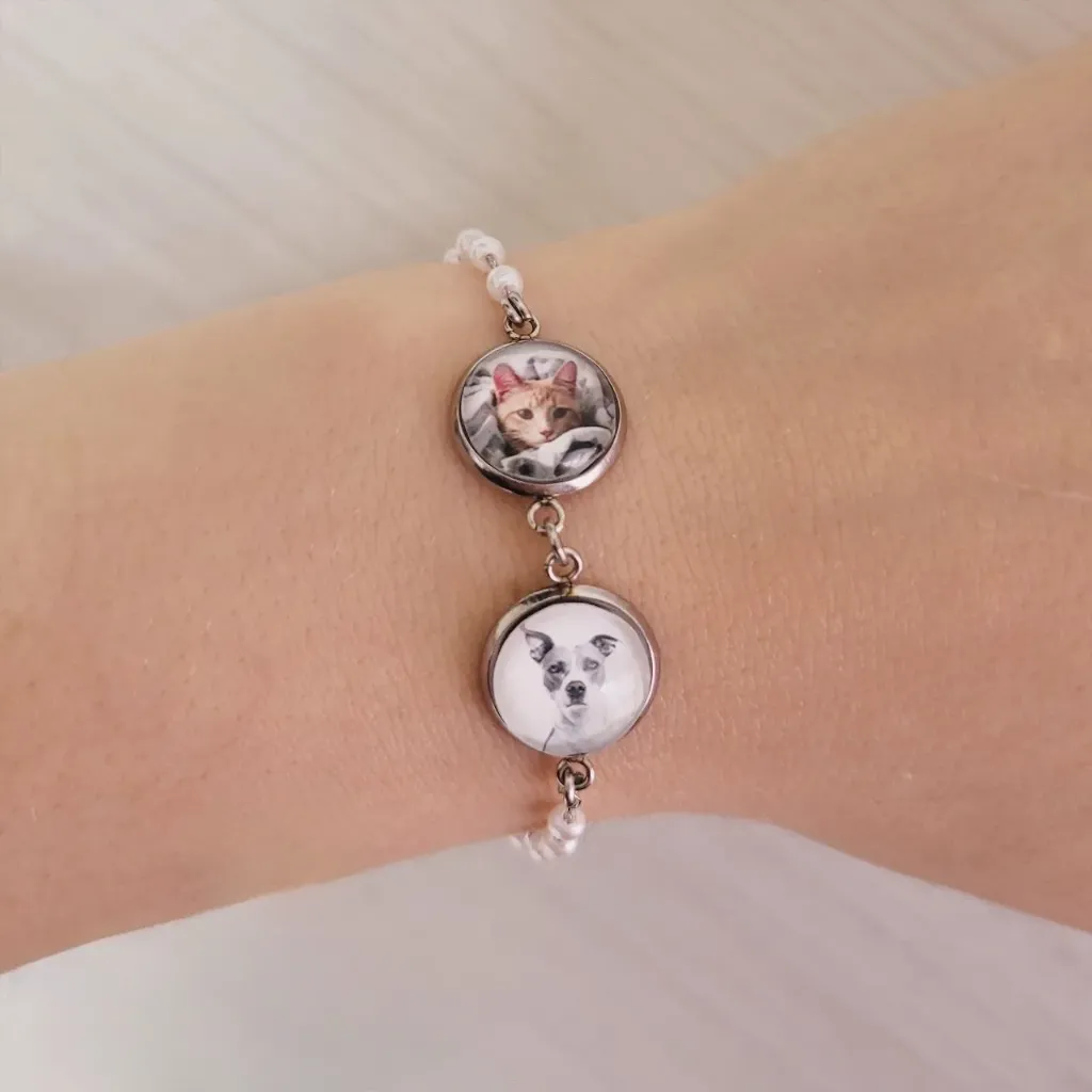 Pulsera CORAL dos dijes