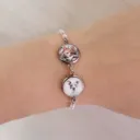 Pulsera CORAL dos dijes